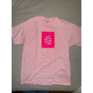 Anti Social Social Club Pink box Logo Short-Sleeve Tee